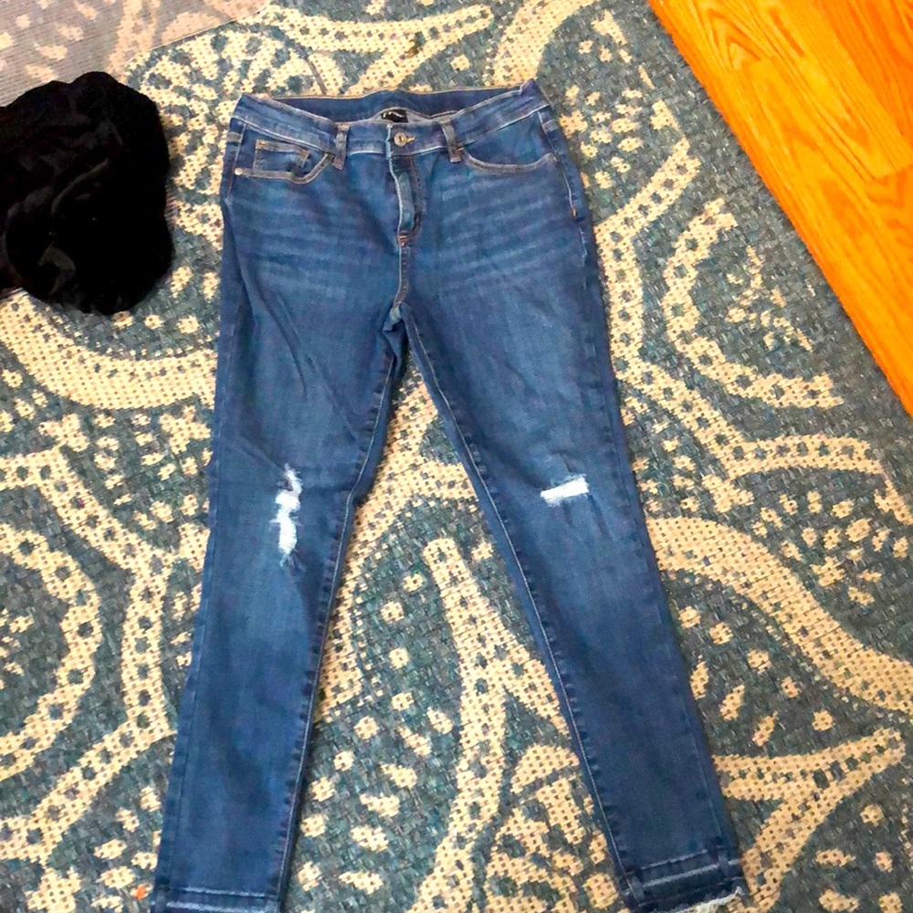 Jeans size 16 navy blue new